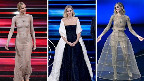 chiara ferragni vestito dior|Sanremo 2023: il racconto dei look di Dior indossati da Chiara .